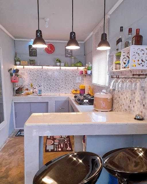 inspirasi desain dapur minimalis modern ukuran kecil tapi ...