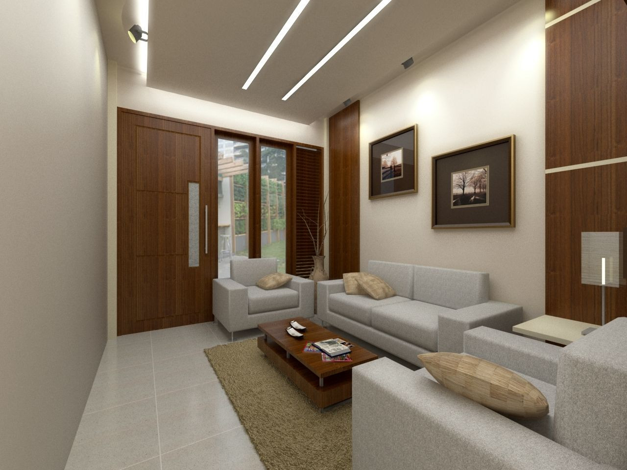 20 ide desain interior ruang tamu yang memanjang ...