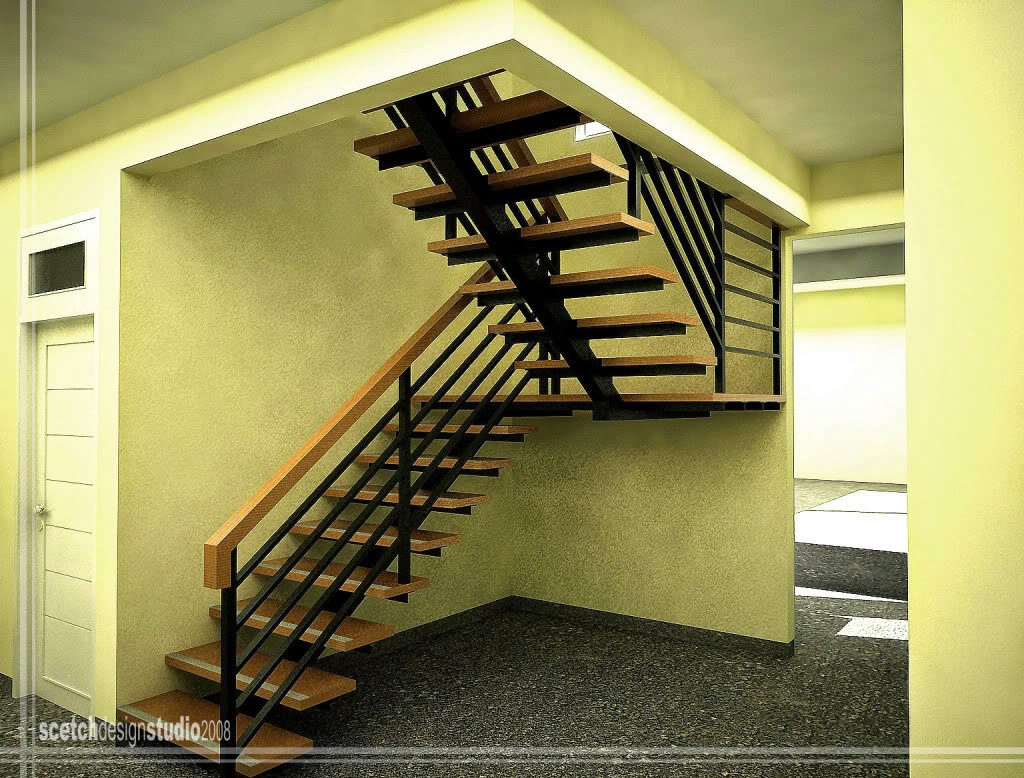 railing tangga modern minimalis