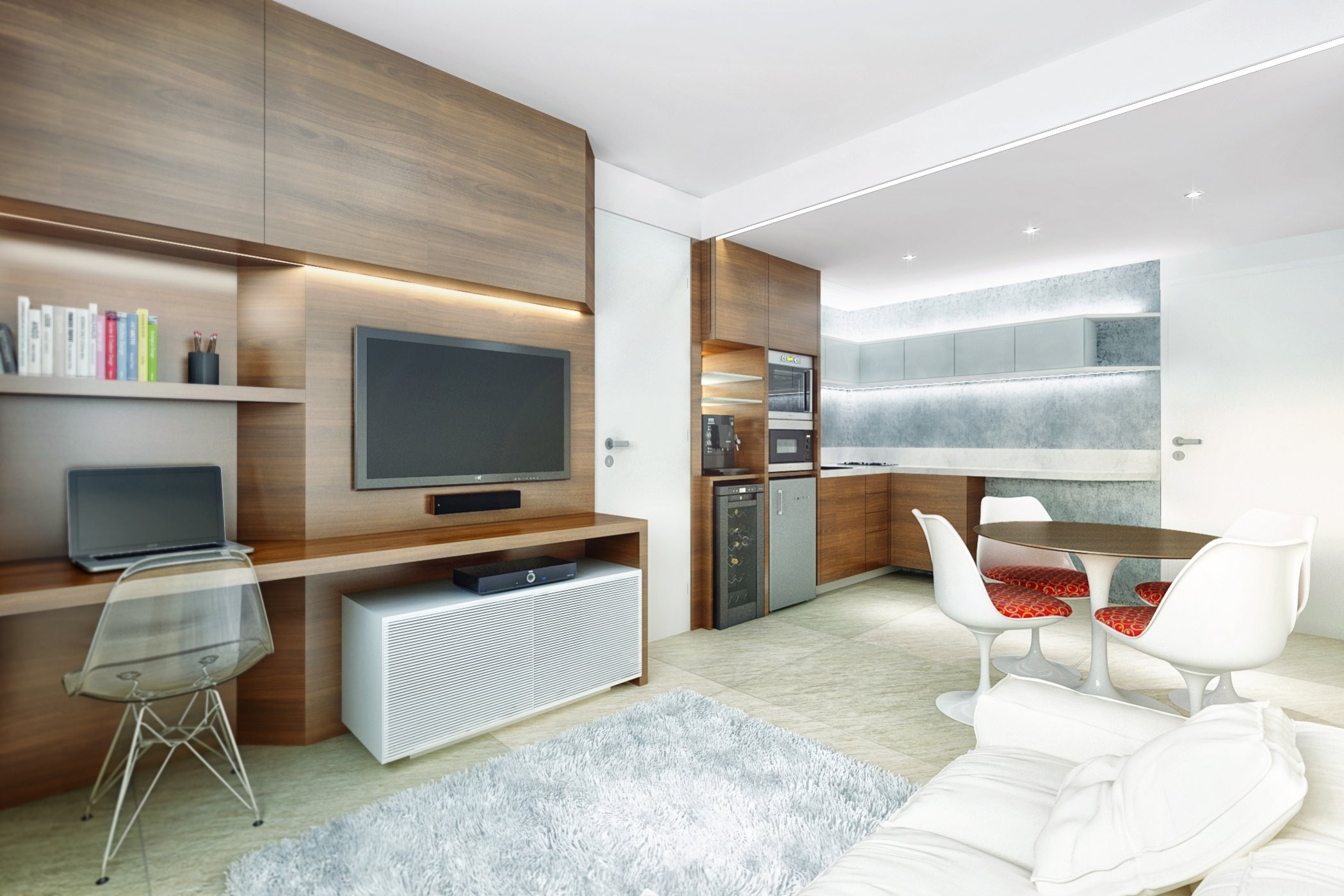 gambar ruang tamu minimalis ukuran kecil - desain rumah modern