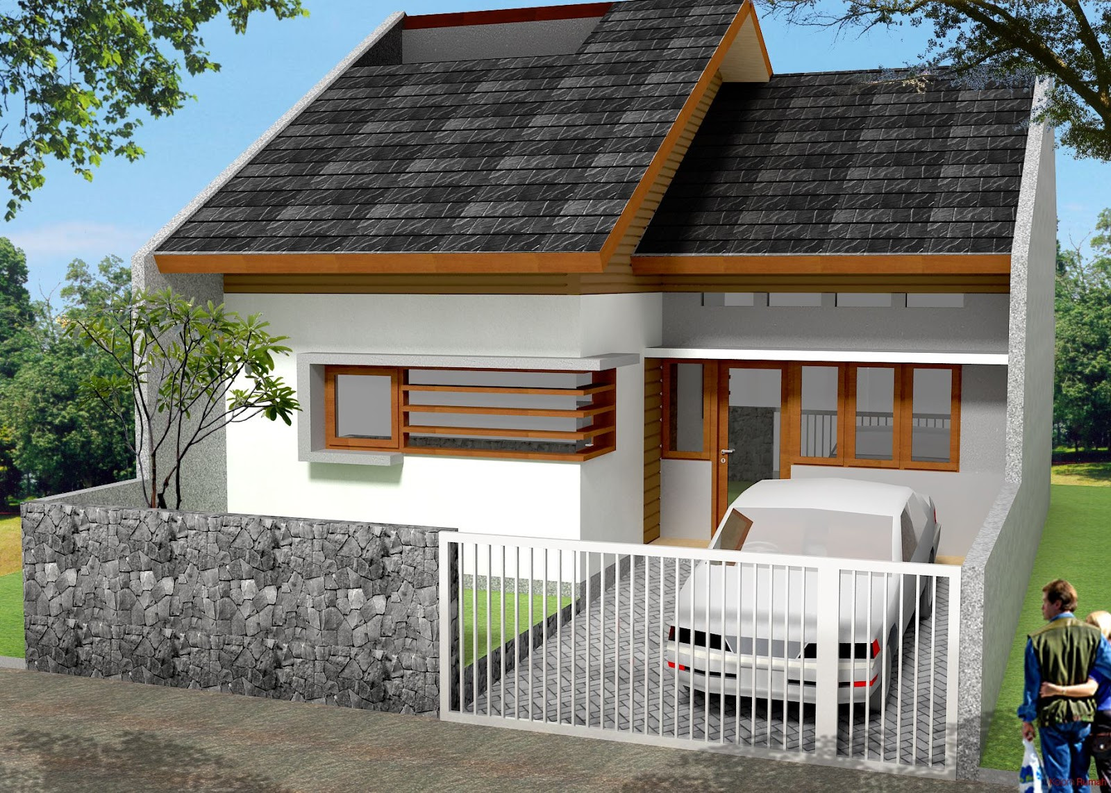 model rumah impianku: 10 desain model atap rumah minimalis