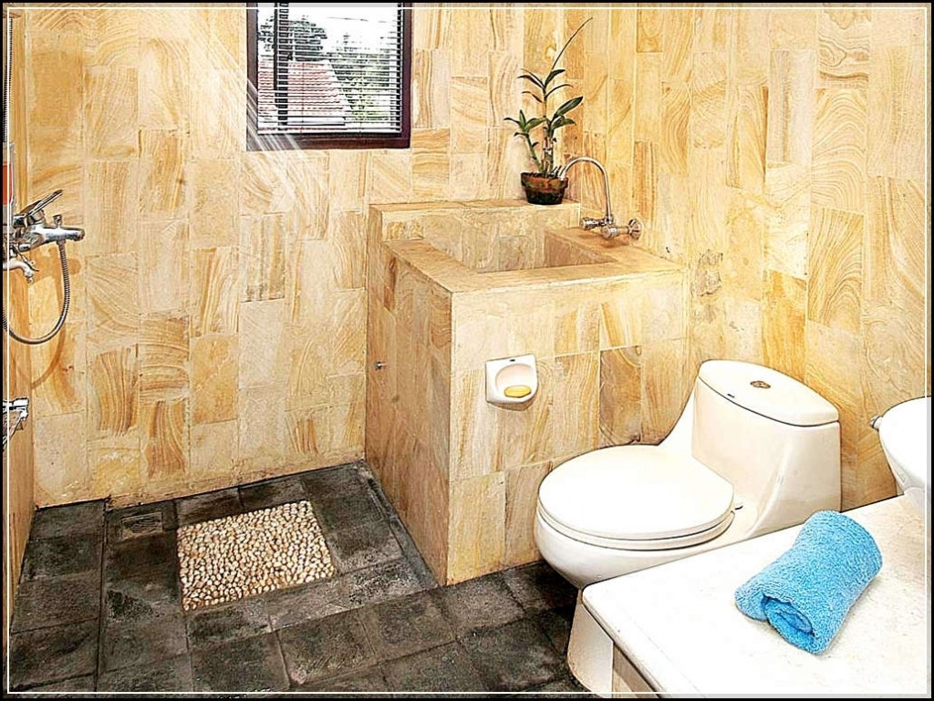 desain kamar mandi minimalis nuansa alam