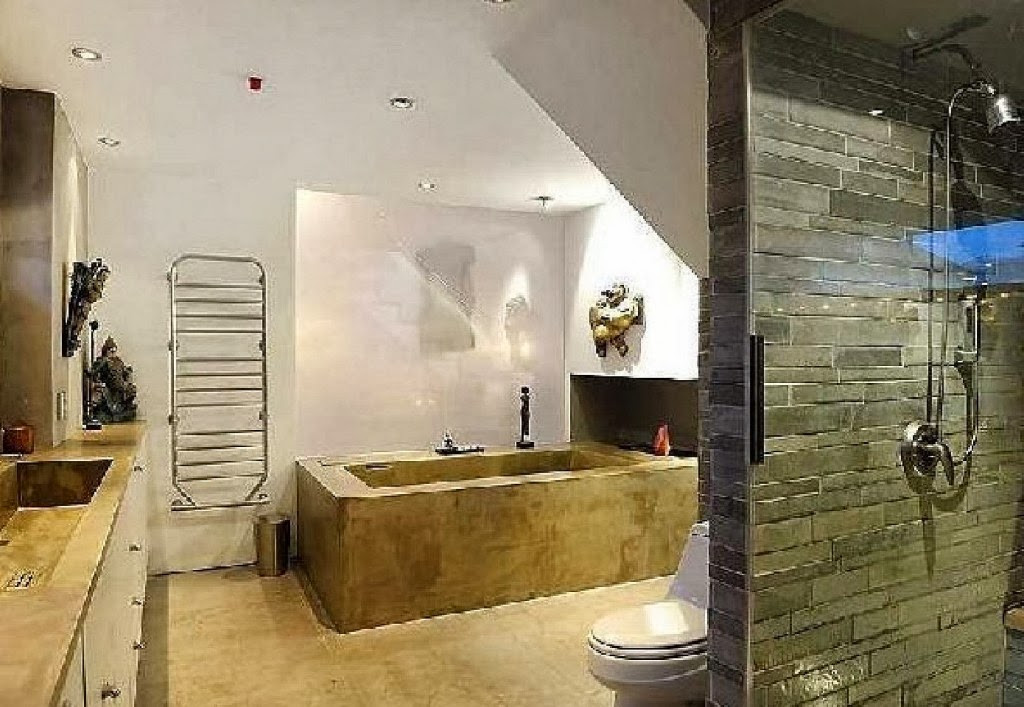 desain kamar mandi minimalis dengan batu alam | panduan ...