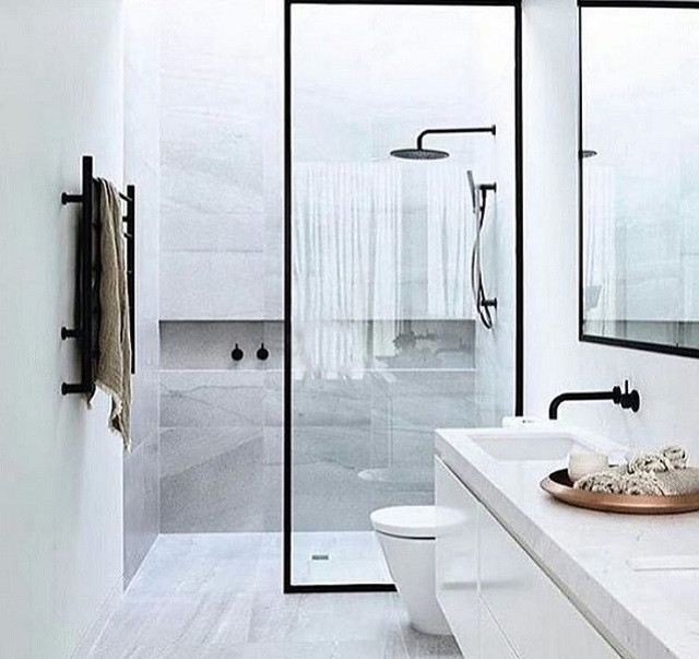 desain kamar mandi minimalis modern gaya skandinavia ...