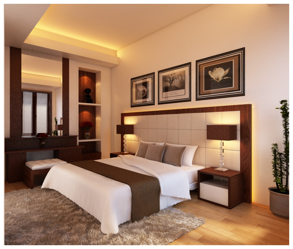 desain interior kamar tidur utama konsep minimalis