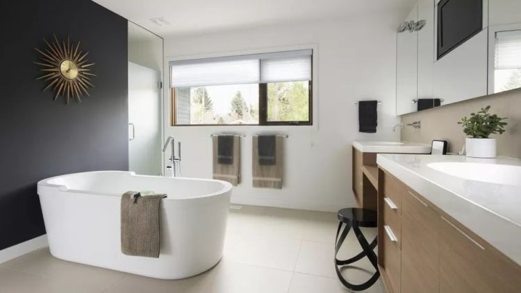 inspirasi kamar mandi modern minimalis yang mewah dan ...