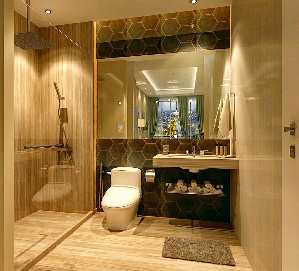 22 inspirasi desain kamar mandi minimalis kecil sederhana ...
