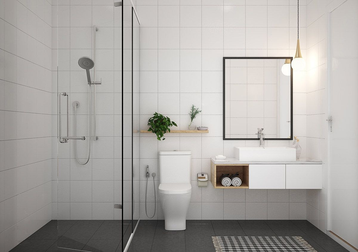 ide desain kamar mandi minimalis ukuran kecil