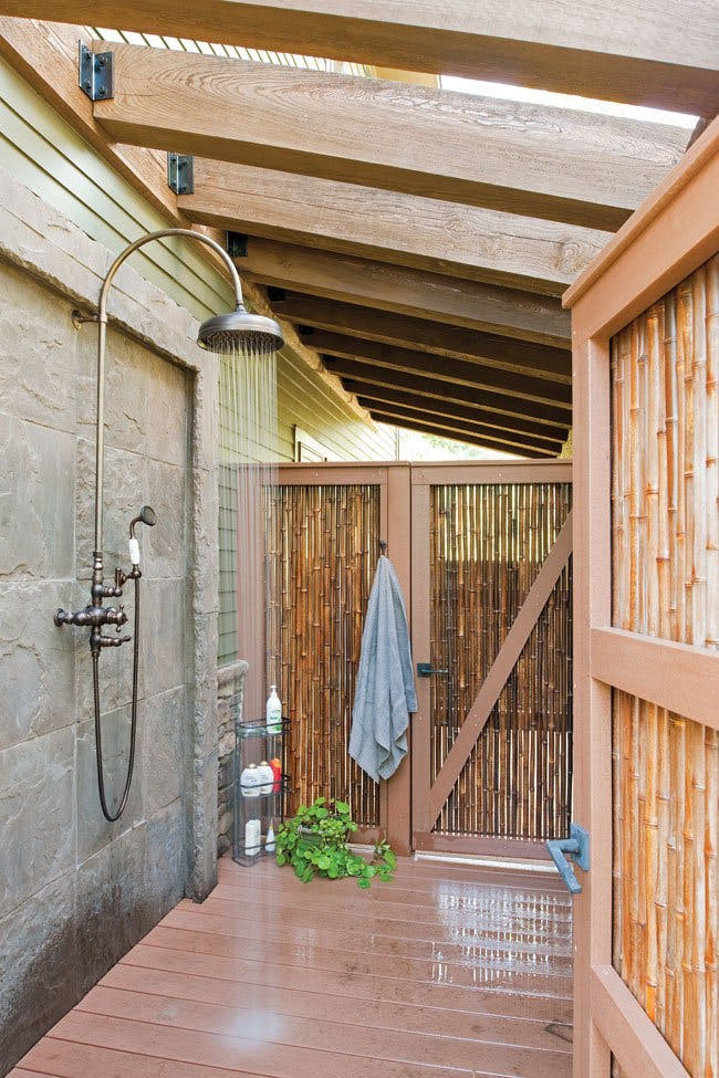 64 desain kamar mandi outdoor bernuansa alam - rumahku unik