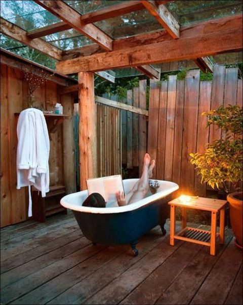 kamar mandi outdoor dinding kayu » inovasi dunia ...