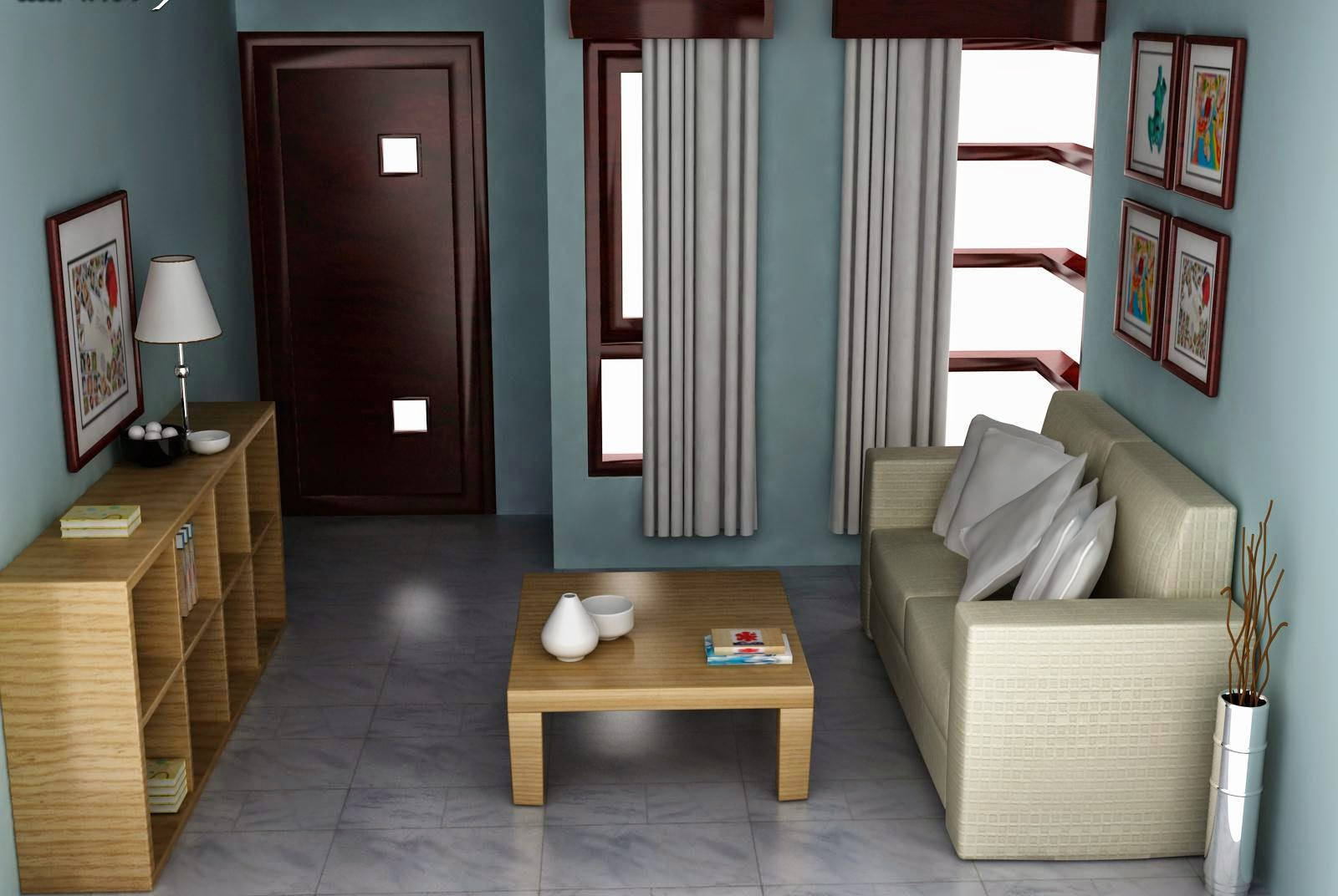 gambar design model ruang tamu rumah mungil minimalis ...