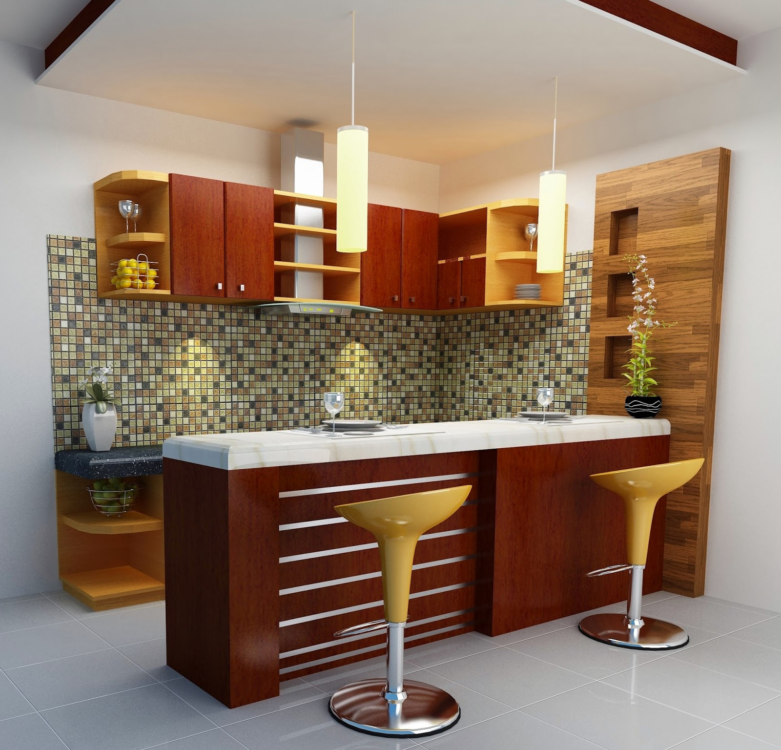interior desain mini bar dapur | gambar desain rumah minimalis