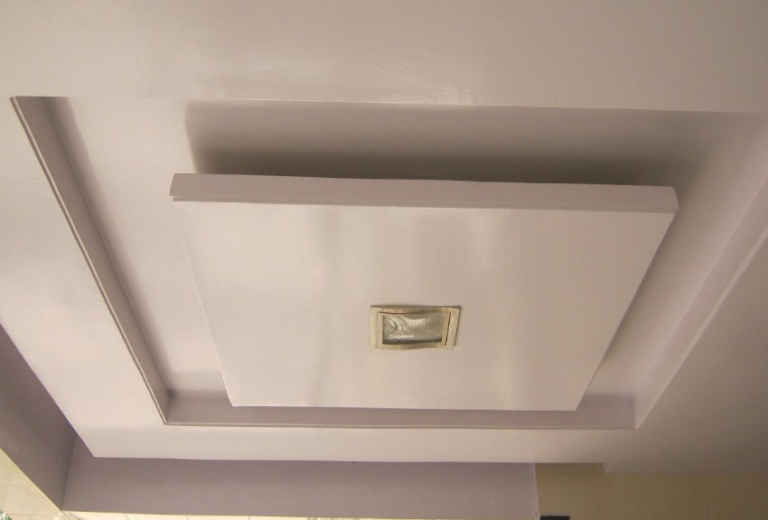 model plafon ruang tamu sederhana | simple false ceiling ...