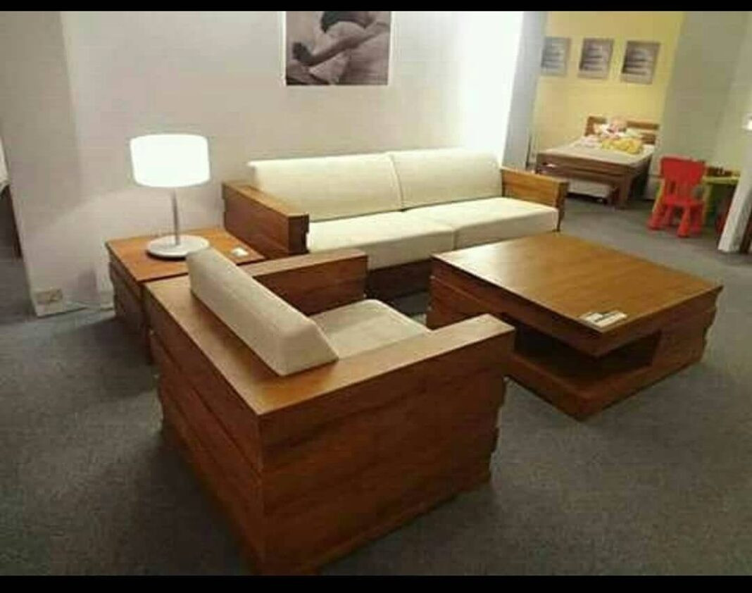 inspirasi model kursi kayu minimalis untuk ruang tamu yang ...