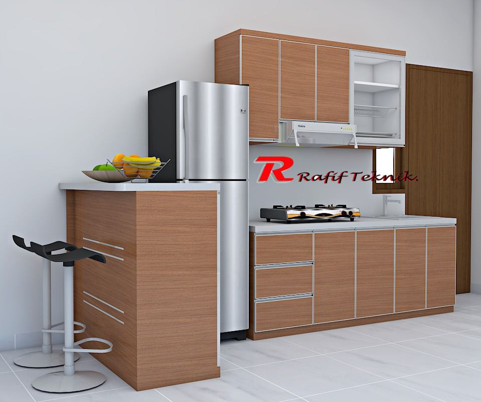 daftar harga kitchen set minimalis per meter - rafif teknik