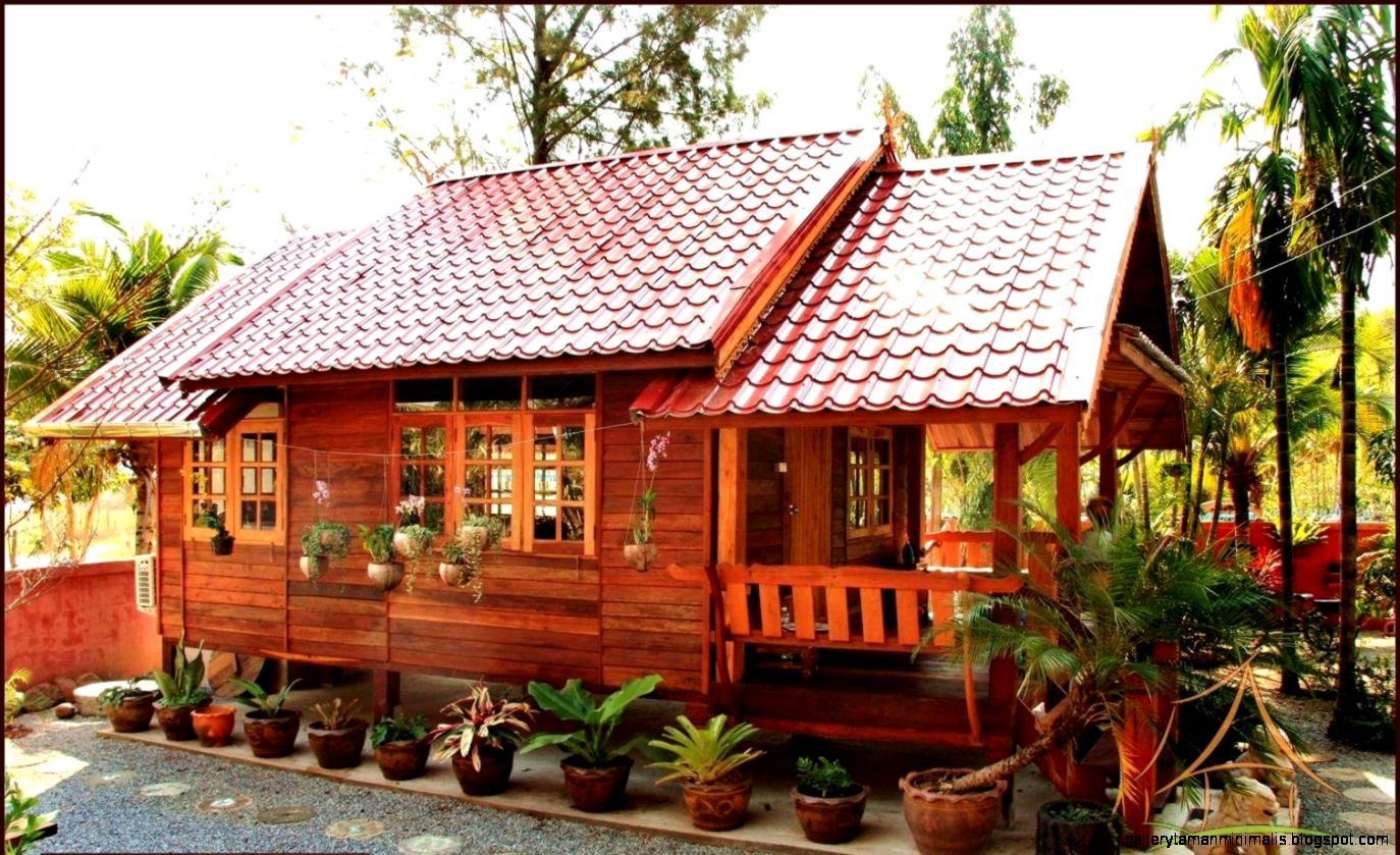 kumpulan gambar rumah kayu sederhana simple dan minimalis