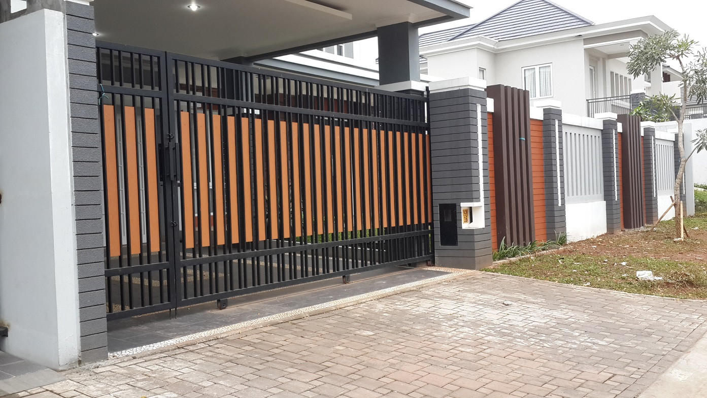70 desain pagar rumah minimalis (kayu dan besi