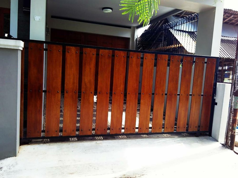 pagar kayu teras rumah minimalis - rumah joglo limasan work