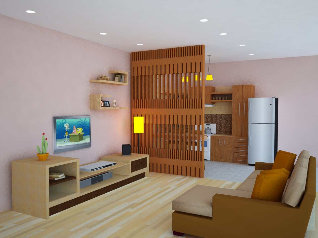 desain interior ruang keluarga