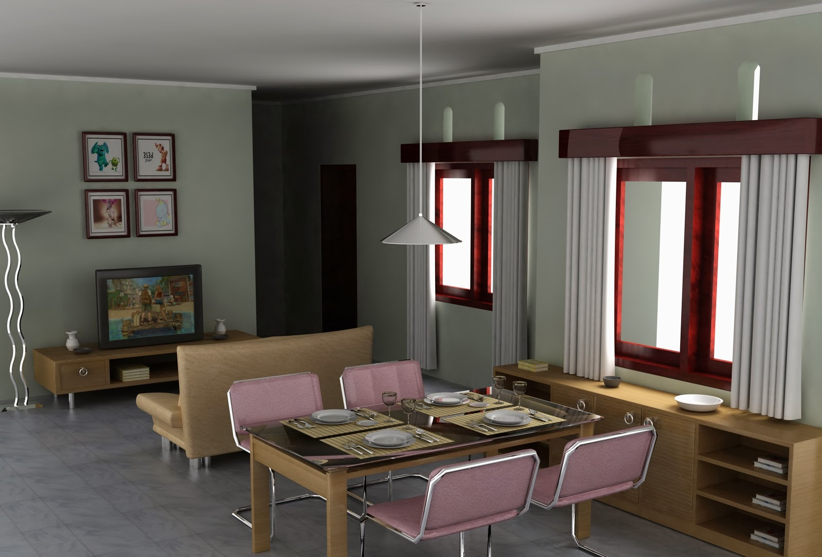 inspirasi desain interior ruang keluarga sederhana