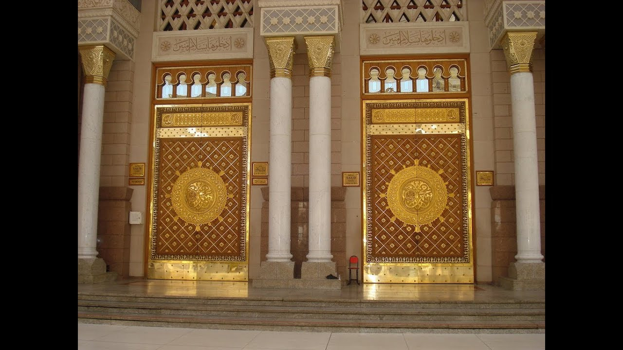 gambar pintu gerbang masjid nabawi - colouring mermaid
