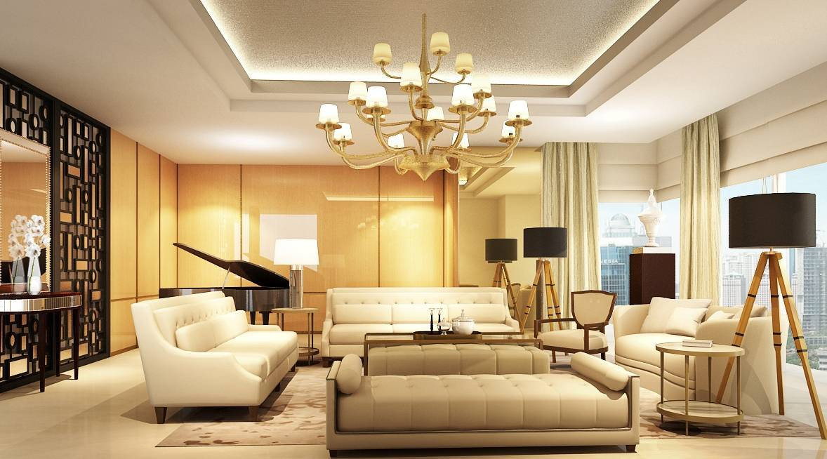 foto desain interior ruang tamu yang mewah minimalist-id ...
